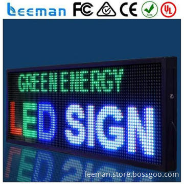 moving message led board Leeman LED ph 7.62mm indoor full color led display